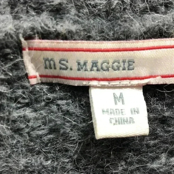 M.S. Maggie 100% Wool, Oversized 
open front cardigan - Picture 7 of 9